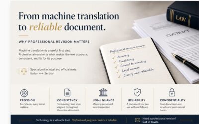 From machine translation to reliable document: why professional revision matters