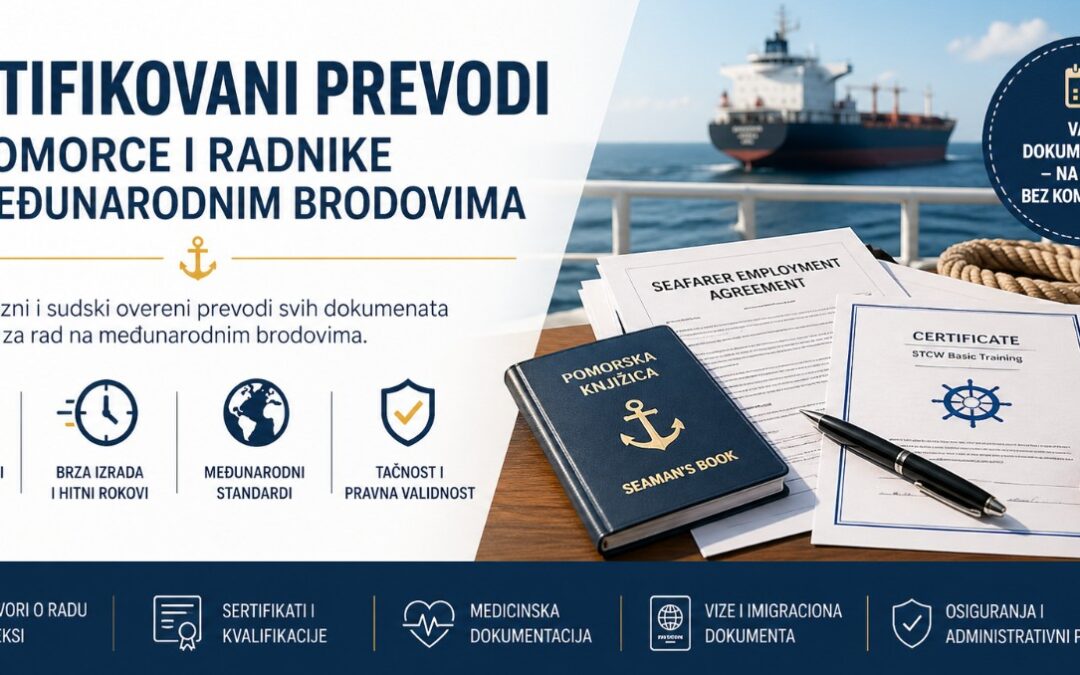 Overeni prevodi za radnike na brodovima