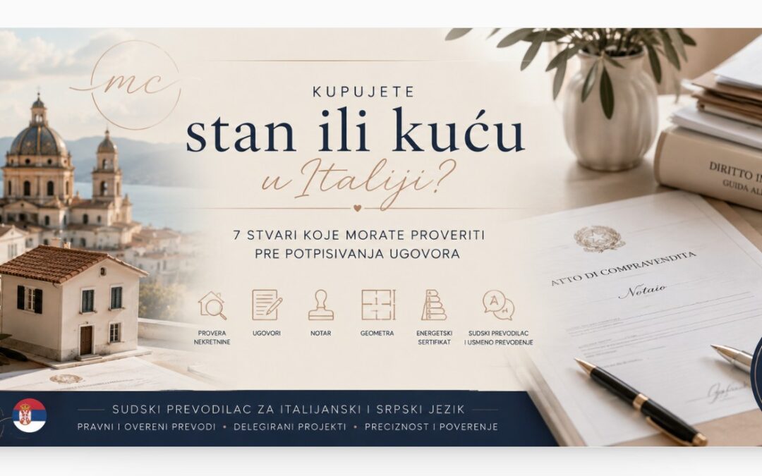 Kupujete stan ili kuću u Italiji? 7 stvari koje morate proveriti pre potpisivanja ugovora